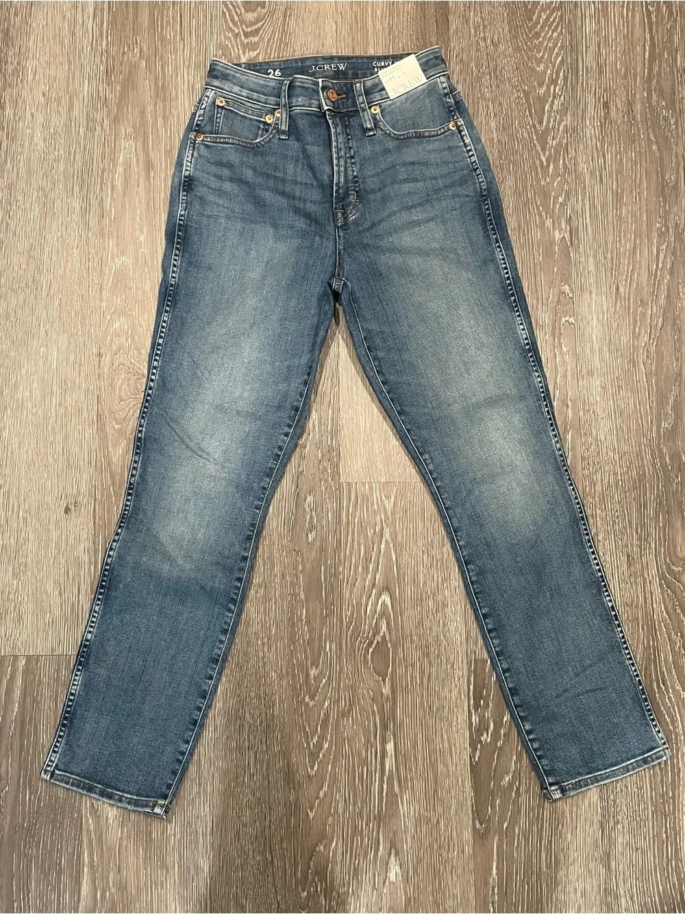 J. Crew Curvy Vintage Slim Straight Jeans size 26 NWT PLEASE READ DESCRIPTION